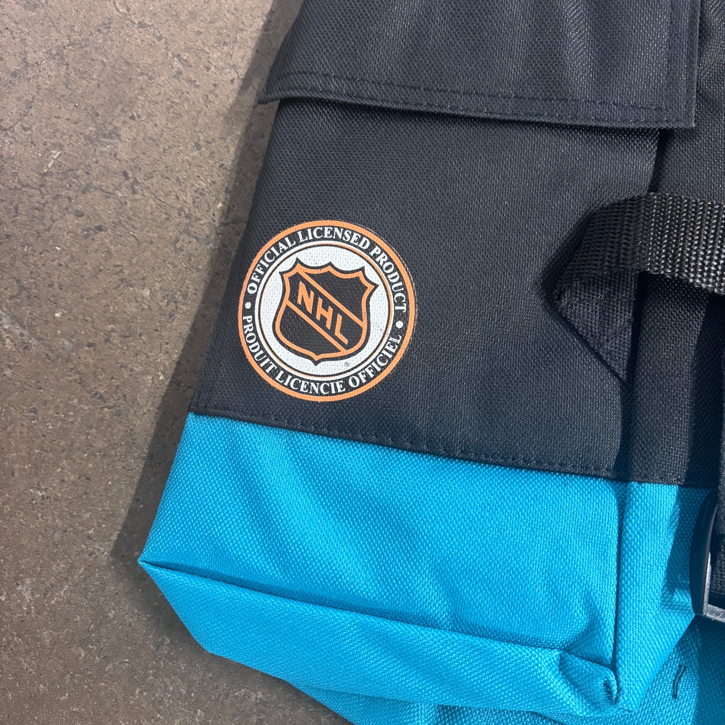 Vintage 90s USA San Jose Sharks NHL Ice Hockey Backpack (Deadstock)