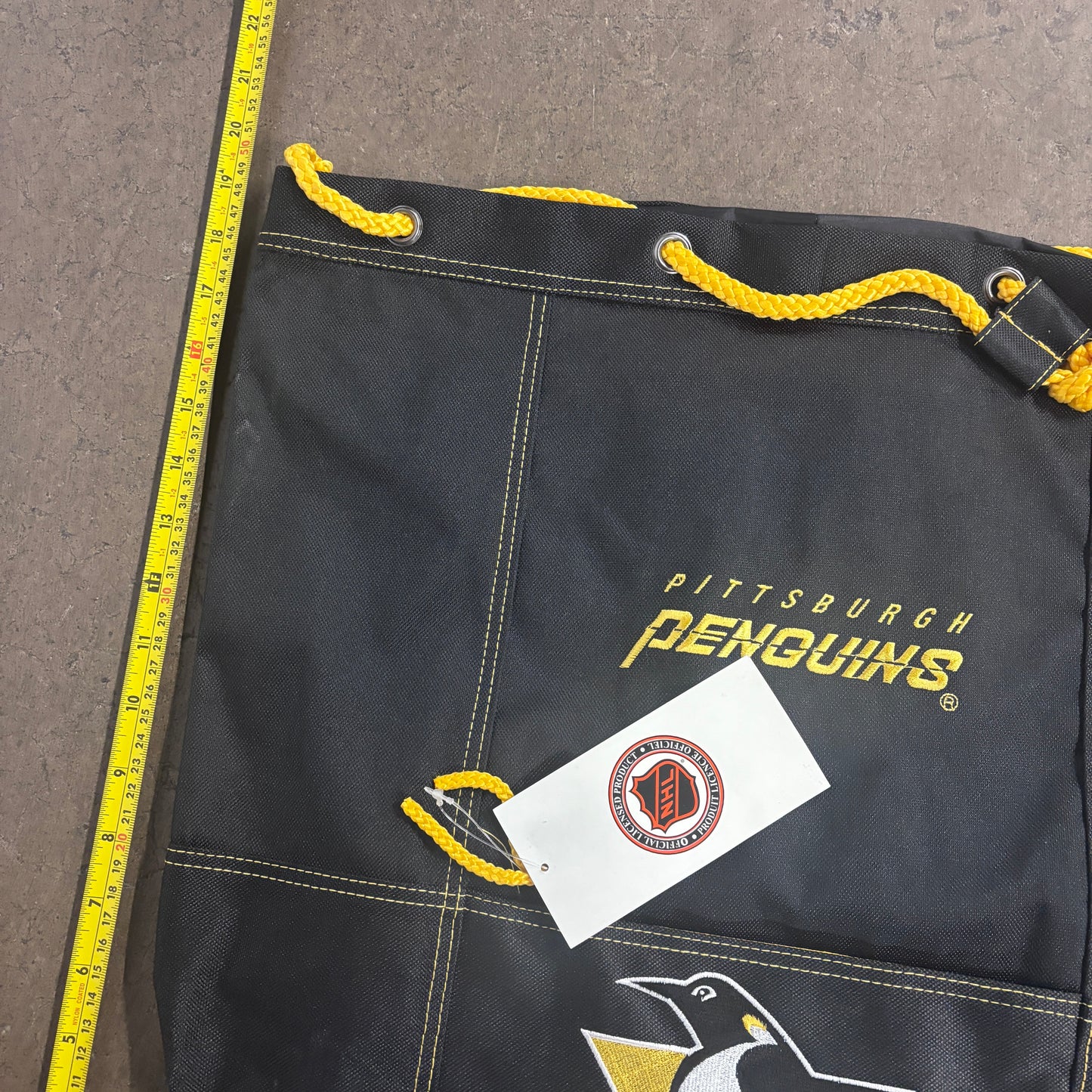 Vintage 90s USA Pittsburgh Penguins NHL Ice Hockey Backpack (Deadstock)