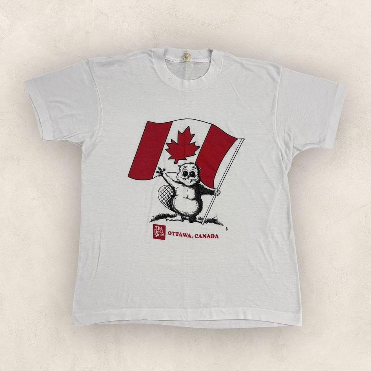 Vintage 90s The Beer Store Ottawa Canada beaver graphic t-shirt