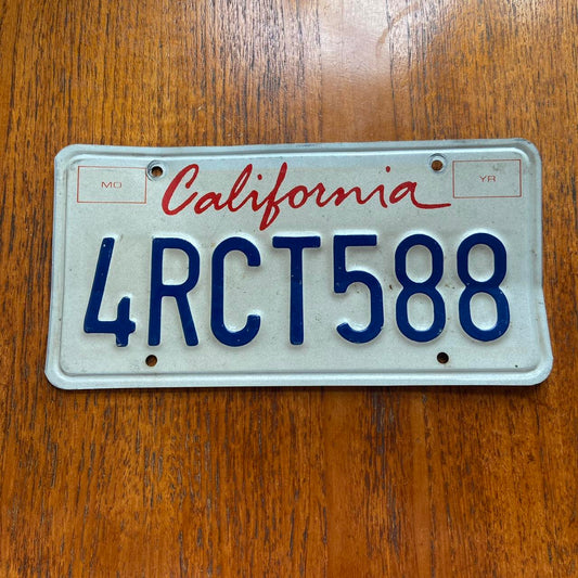 Vintage 90s USA California American license plate