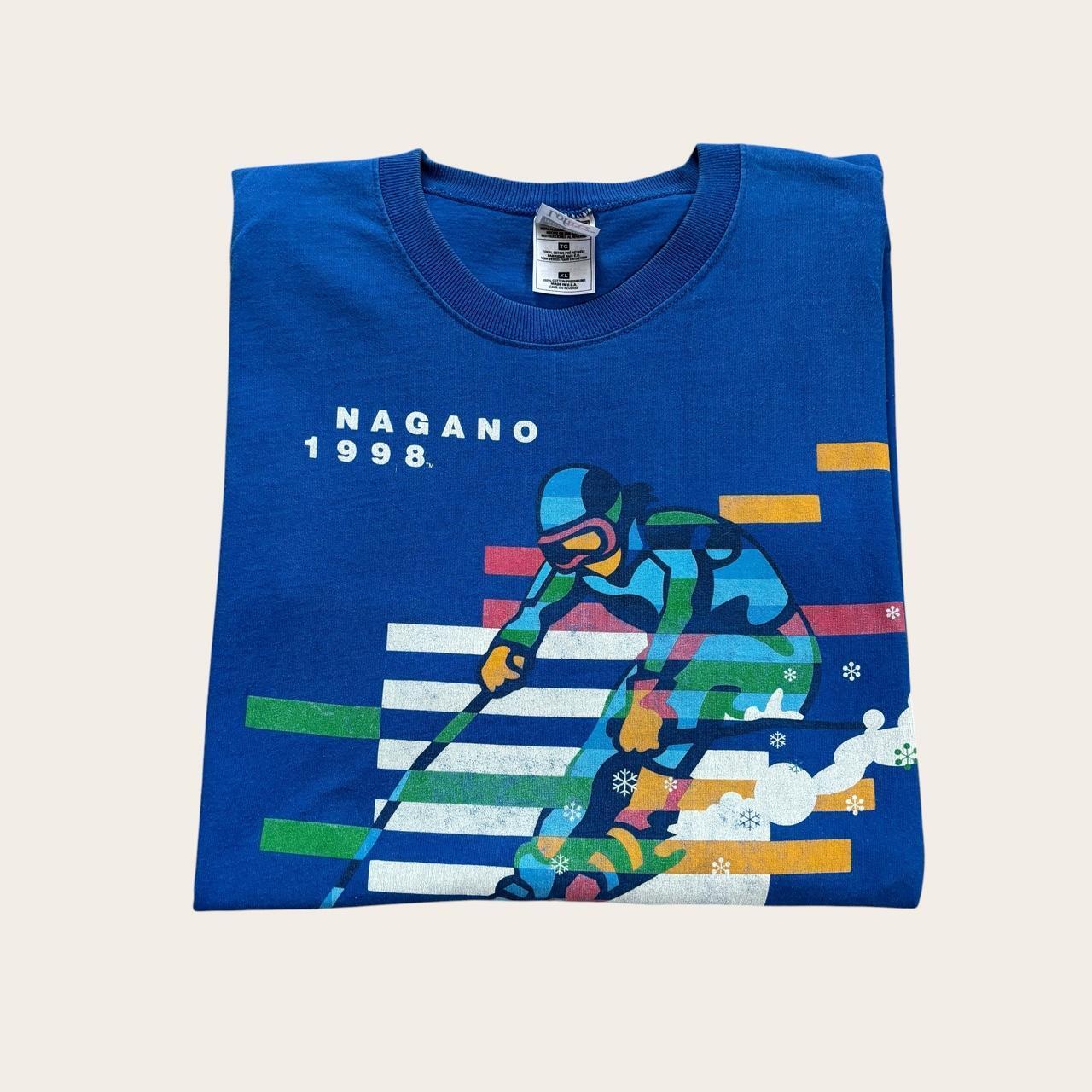 Vintage Nagano Winter Olympics ‘98 Japan snow sports t-shirt