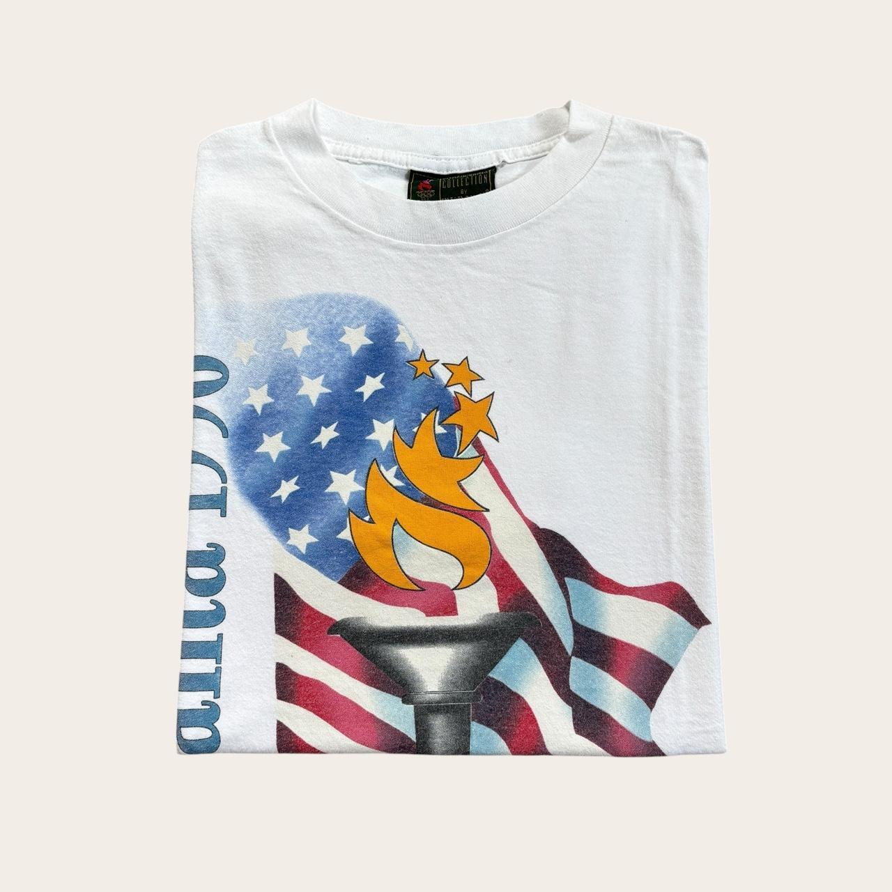 Vintage 90s USA Atlanta Olympics summer games athletics torch t-shirt