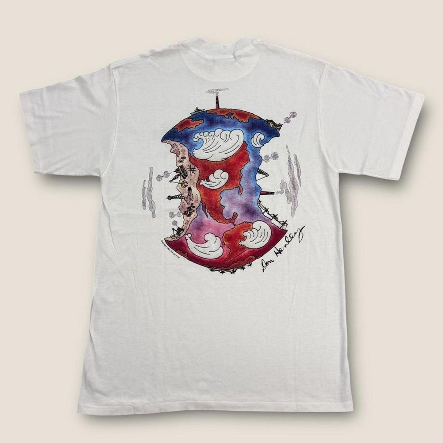 Vintage 90s USA Hard Rock Cafe signature series Don Henley Eagles band t-shirt