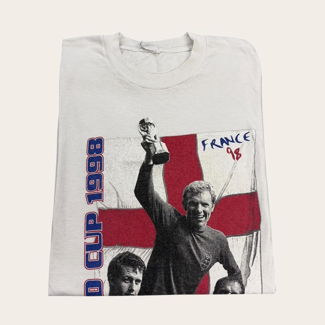 Vintage France 98 World Cup football tournament England spirit of 66 t-shirt