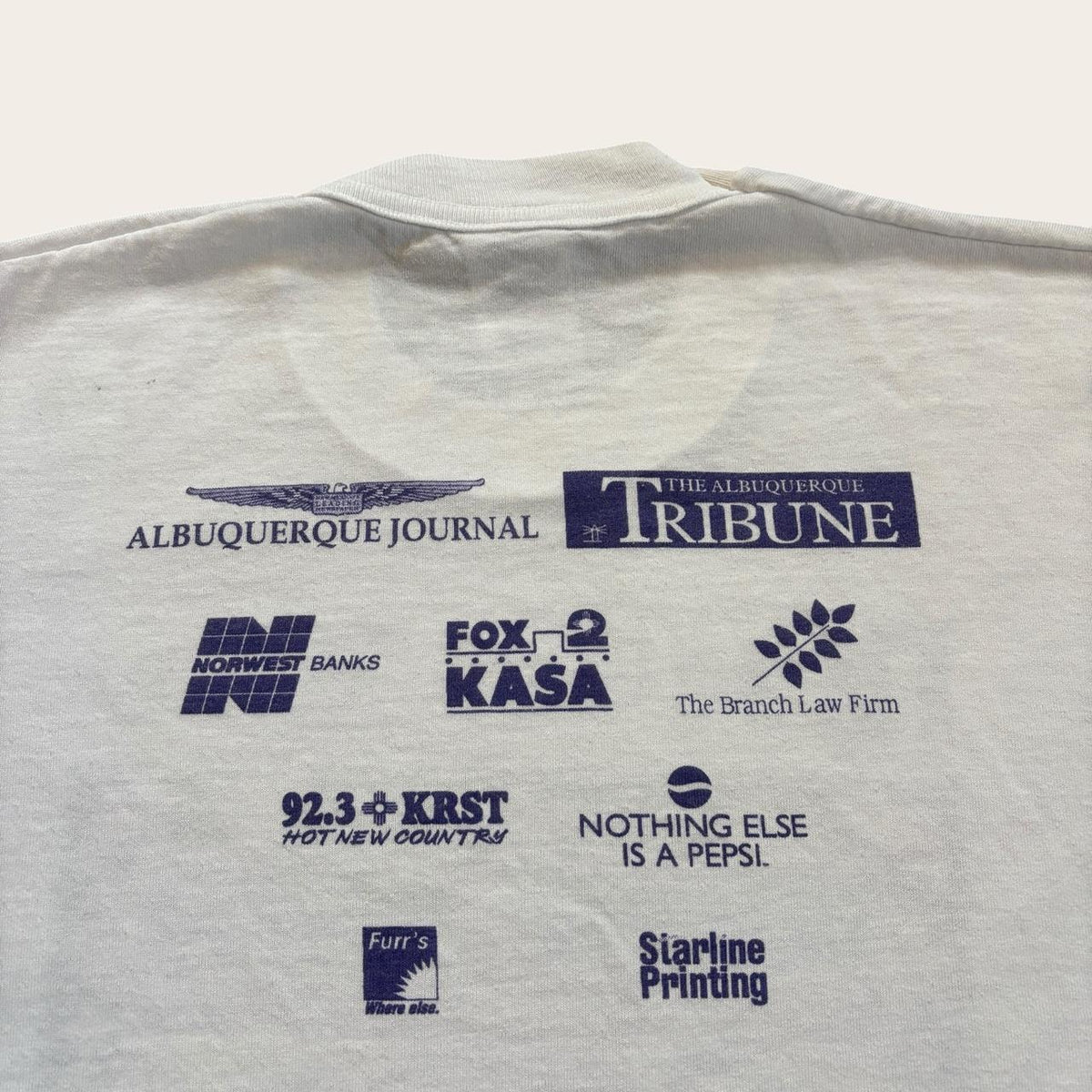 Vintage 90s USA run for the zoo New Mexico nature wildlife running t-shirt