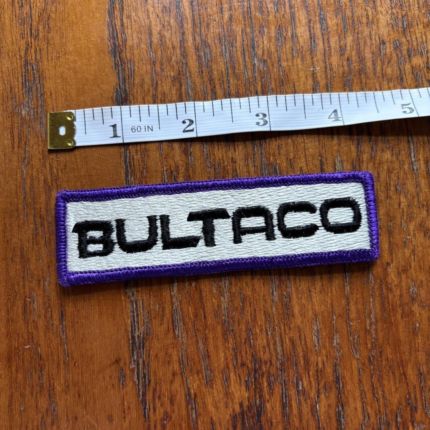 Vintage 80s USA Bultaco motorcycles motorbike automobile embroidered patch