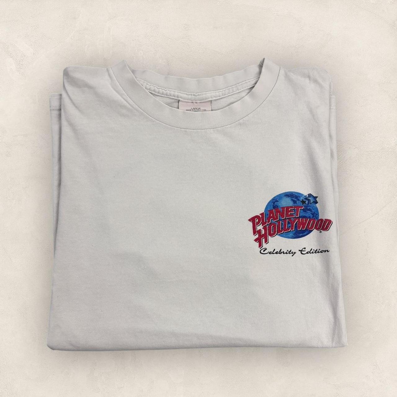 Vintage 90s USA Planet Hollywood restaurant Arnold Schwarzenegger graphic t-shirt