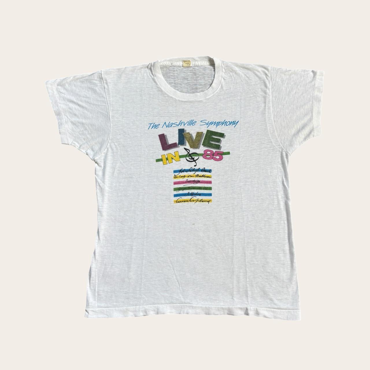 Vintage 80s USA Nashville Symphony live in ‘85 Tennessee classical music t-shirt
