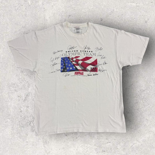 Vintage 90s USA Atlanta Olympics team summer games athletics graphic t-shirt