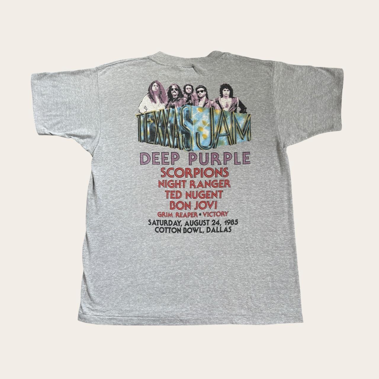 Vintage Texxas World rock music festival ‘85 Dallas Deep Purple band t-shirt