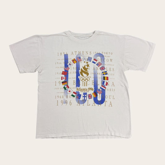 Vintage 90s USA Atlanta Olympics summer games athletics graphic t-shirt
