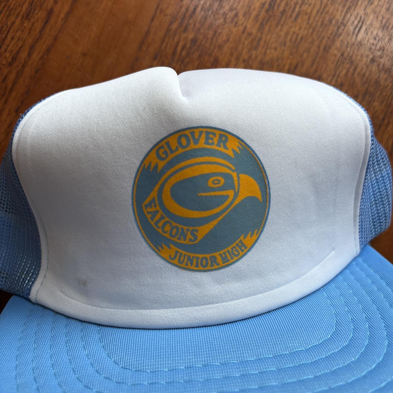 Vintage 90s USA Glover Falcons junior high school Spokane Washington graphic trucker cap