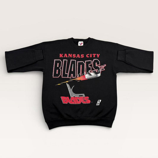 Vintage 90s USA Kansas City Blades NHL ice hockey graphic sweatshirt