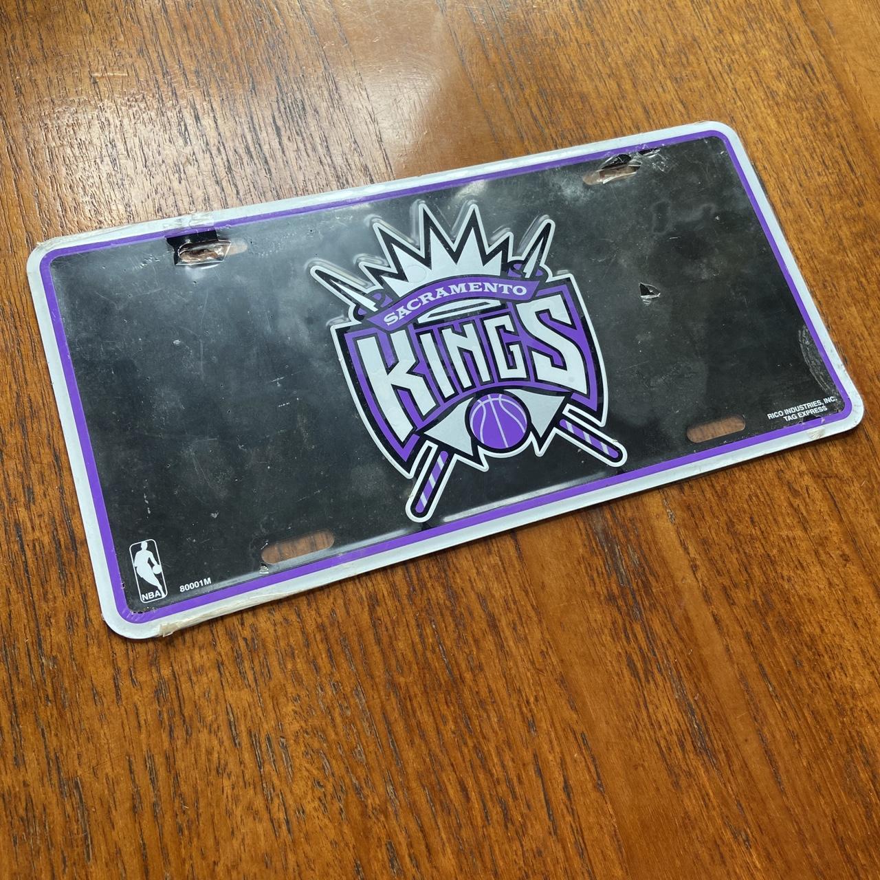 Vintage 90s USA Sacramento Kings MBA basketball promotional American license plate