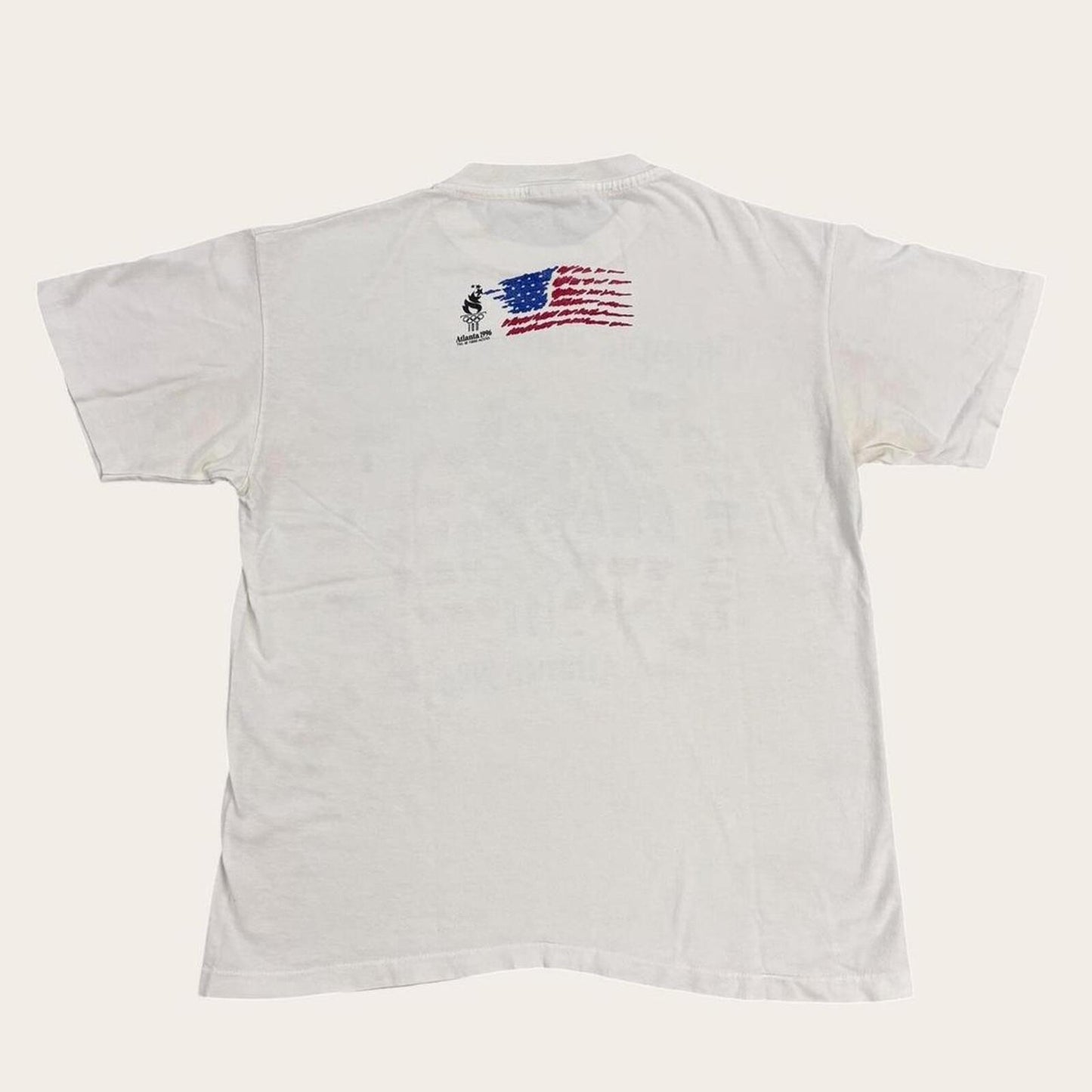 Vintage 90s USA Atlanta Olympics summer games athletics graphic t-shirt
