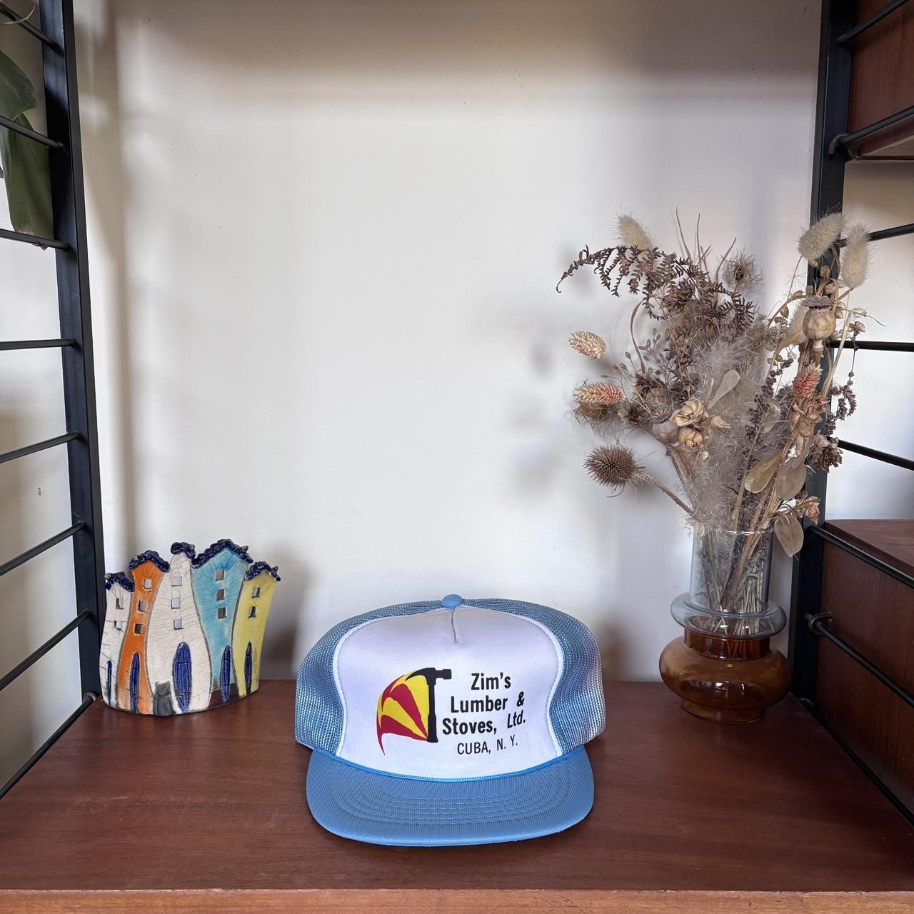 Vintage 90s USA Zim’s lumber & stoves New York construction workwear trucker cap