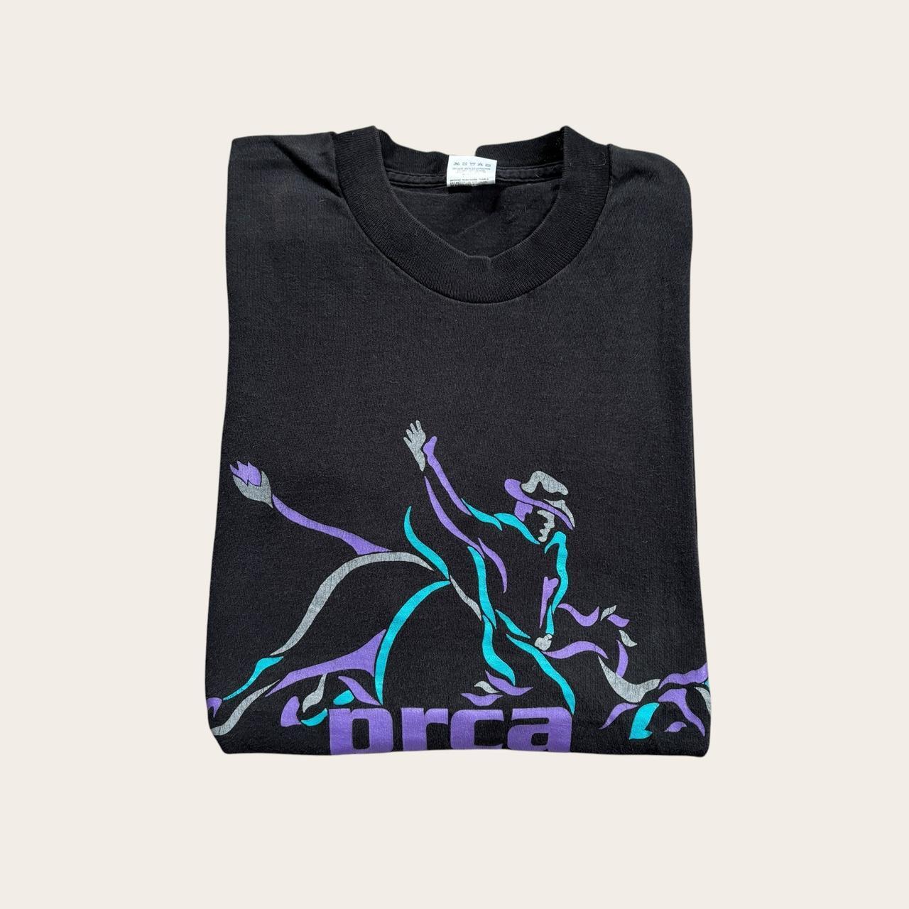 Vintage 90s USA professional rodeo cowboys association western t-shirt
