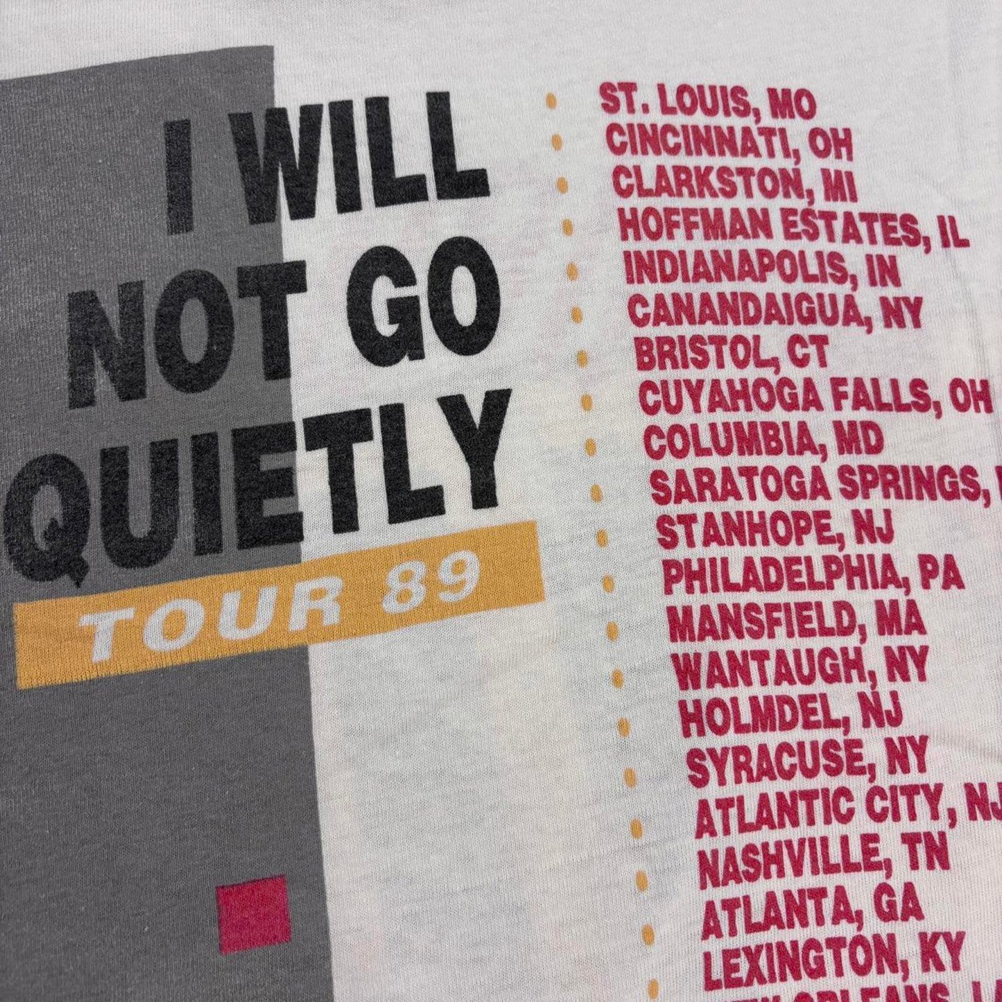 Vintage 80s USA Don Henley Eagles music tour band t-shirt