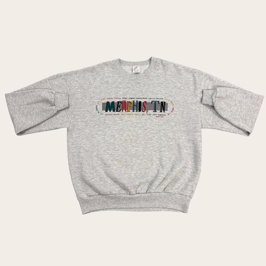 Vintage 90s USA Memphis Tennessee tourist souvenir sweatshirt