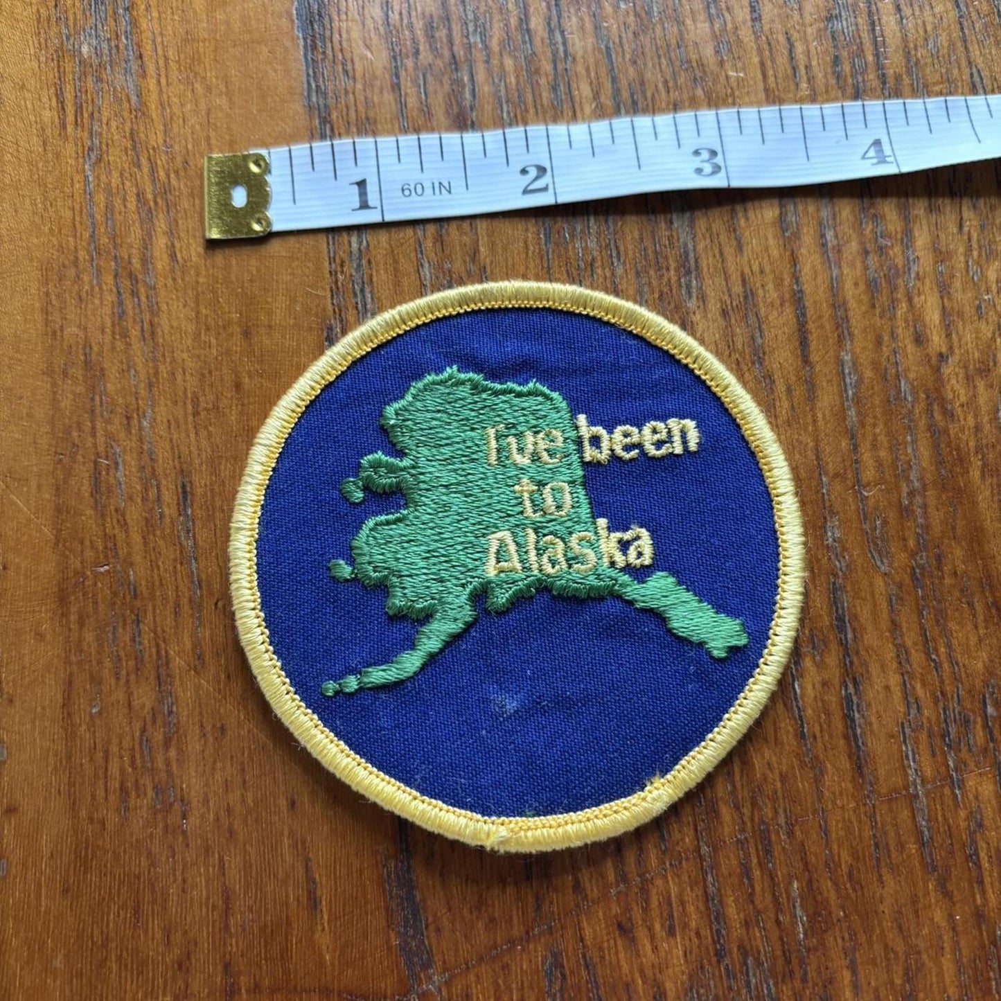 Vintage 90s USA I’ve been to Alaska souvenir embroidered patch