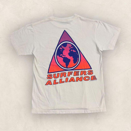 Vintage 90s USA Surfers Alliance surfing water sports graphic t-shirt