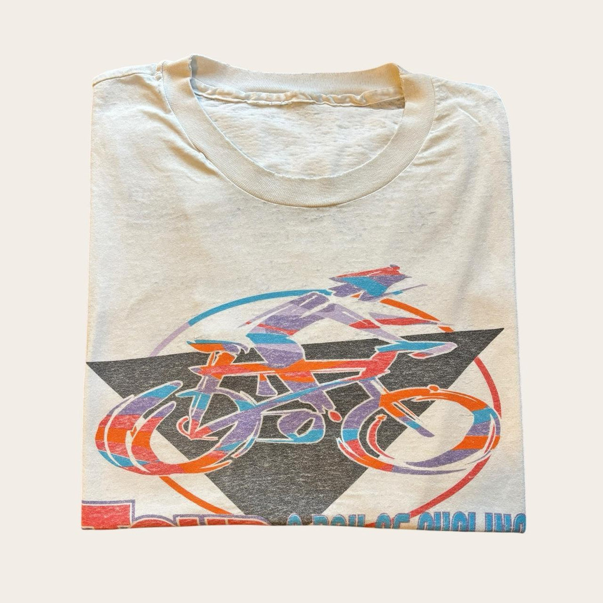 Vintage 90s USA Tour de cure cycling for charity t-shirt