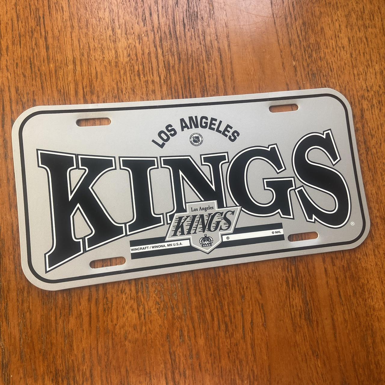 Vintage 90s USA Los Angeles Kings NHL ice hockey promotional American license plate