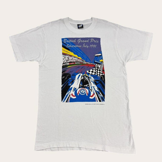 Vintage Formula One British Grand Prix 91 Silverstone race motorsport t-shirt