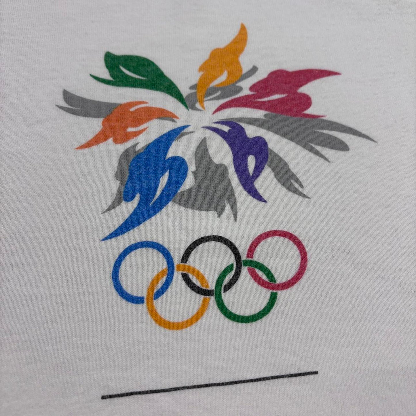 Vintage 90s Nagano Winter Olympics Japan snow sports graphic t-shirt