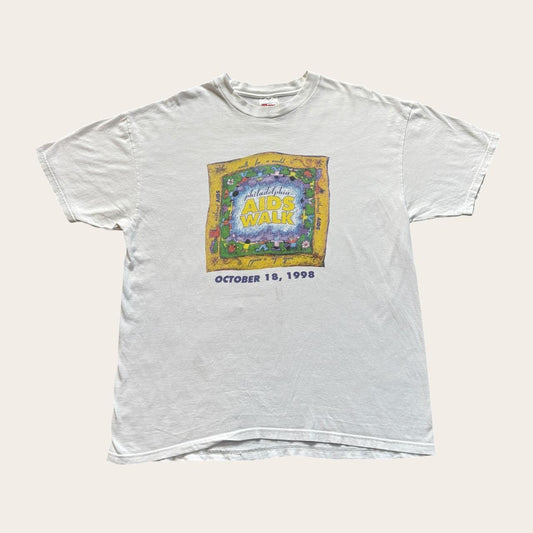 Vintage 90s USA Philadelphia aids walk charity fundraiser t-shirt