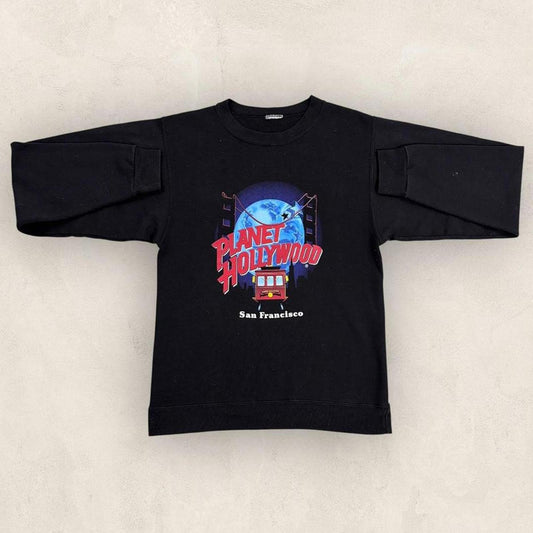 Vintage 90s USA Planet Hollywood San Francisco California restaurant sweatshirt