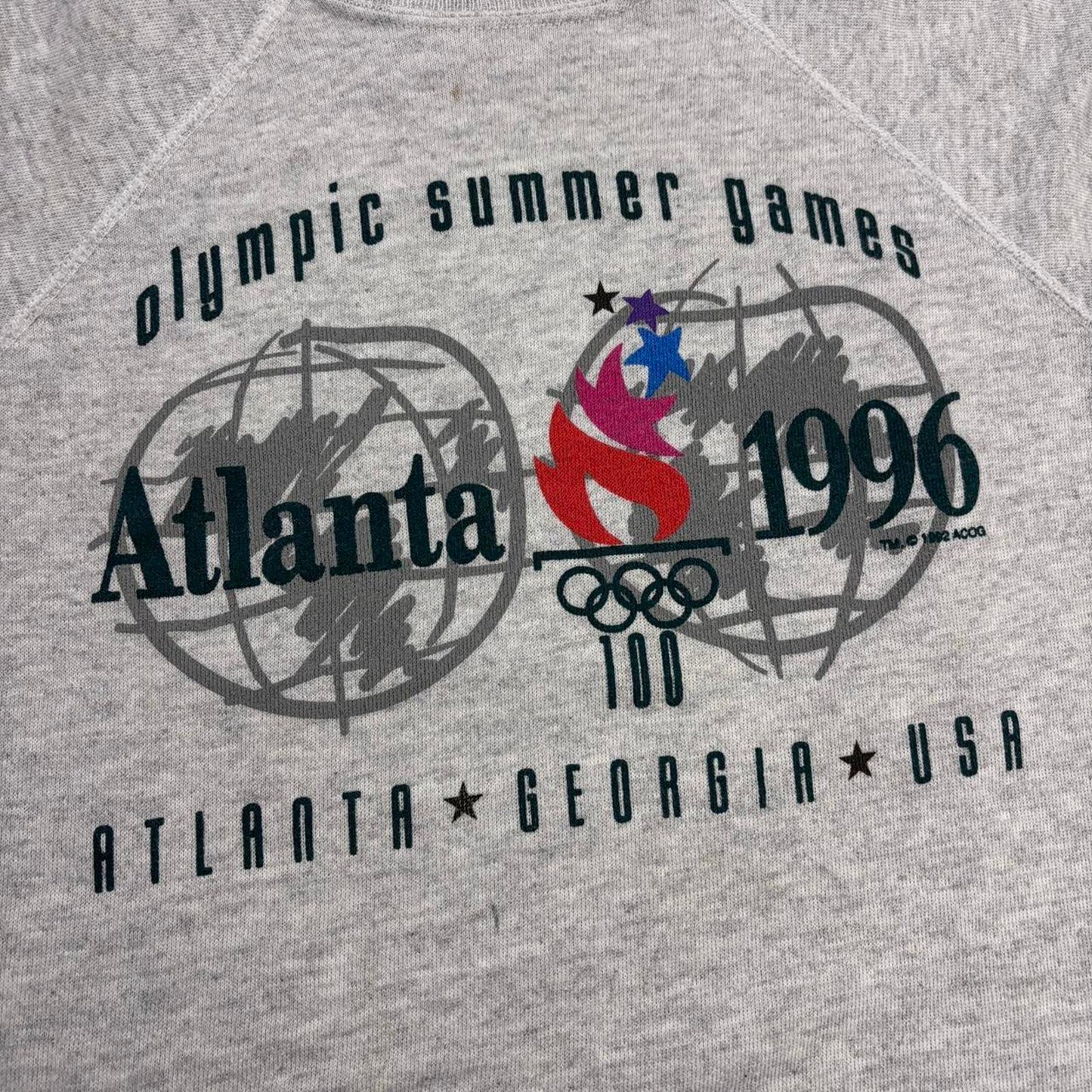 Vintage 90s USA Atlanta Olympics summer games athletics graphic sweatshirt