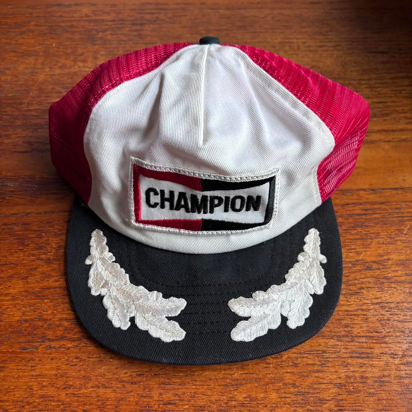 Vintage 99s USA Champion spark plugs automobile motors trucker cap