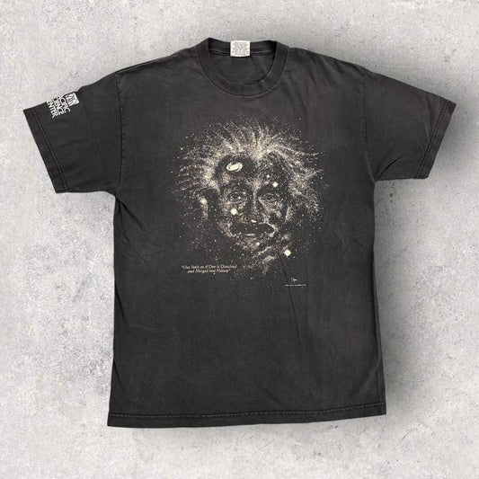 Vintage 90s USA Albert Einstein Pacific Science Center Museum Seattle Smithsonian graphic t-shirt