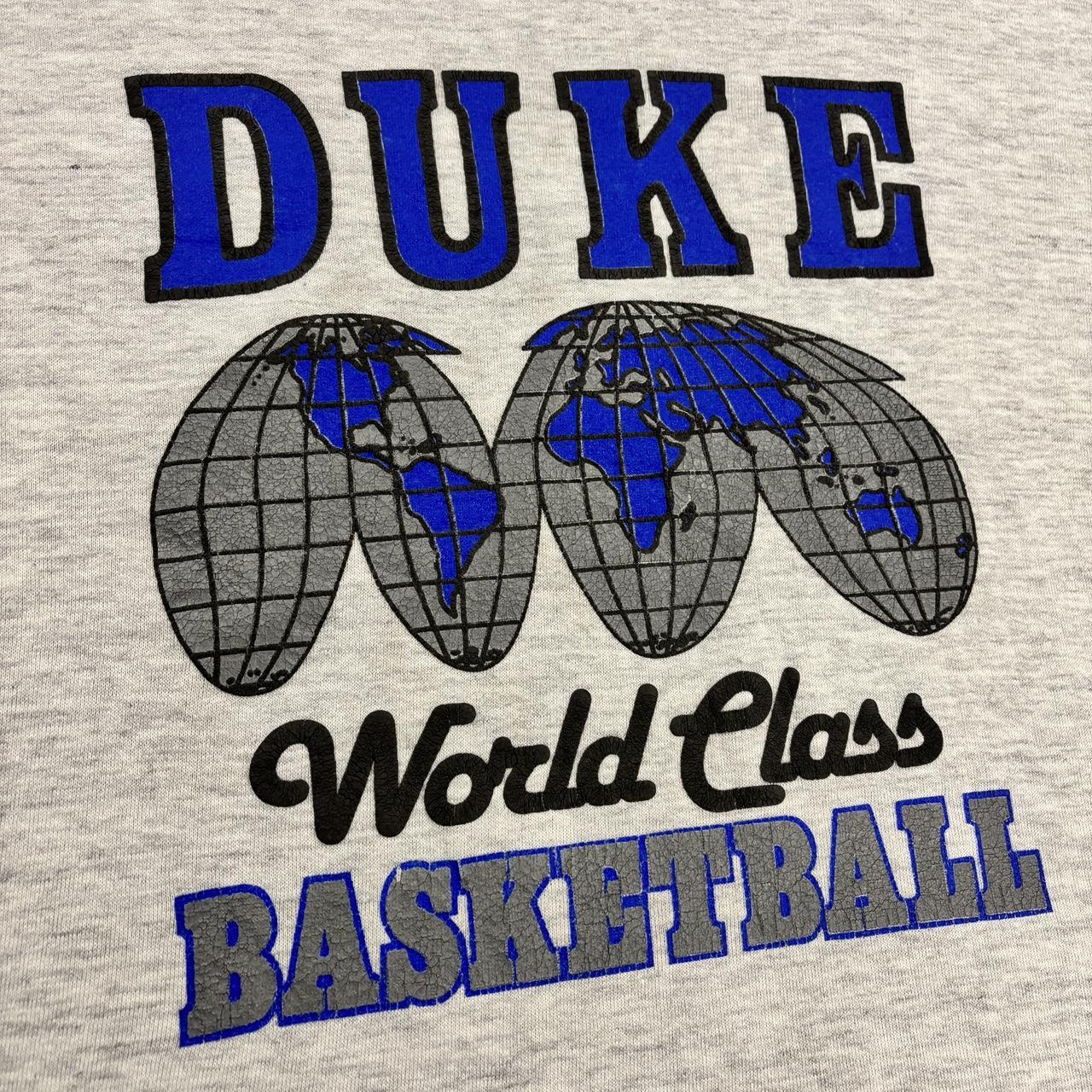 Vintage 90s USA Duke University world class basketball Durham North Carolina graphic sweatshirt