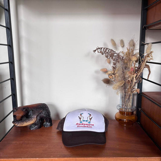 Vintage Y2K Galápagos Islands Ecuador nature wildlife souvenir trucker cap