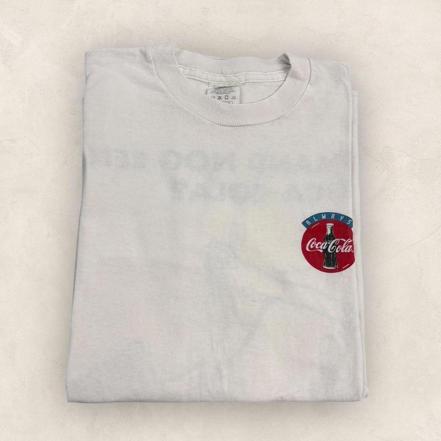 Vintage 90s Coca Cola Coke soda soft drink Dutch promotional t-shirt