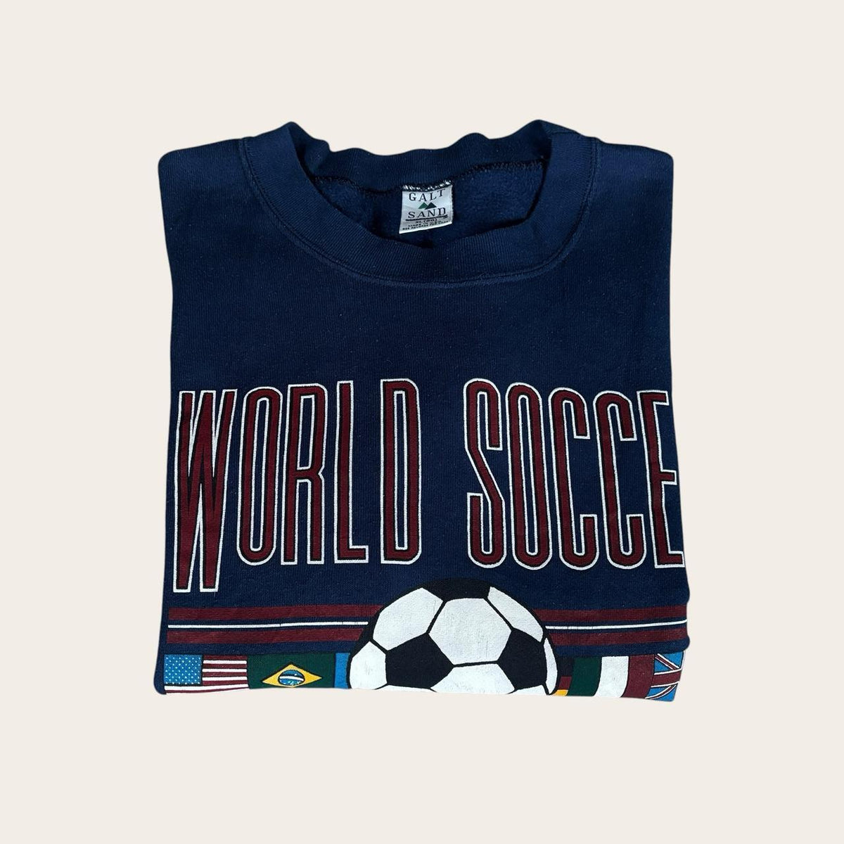 Vintage 90s USA world soccer football sweatshirt