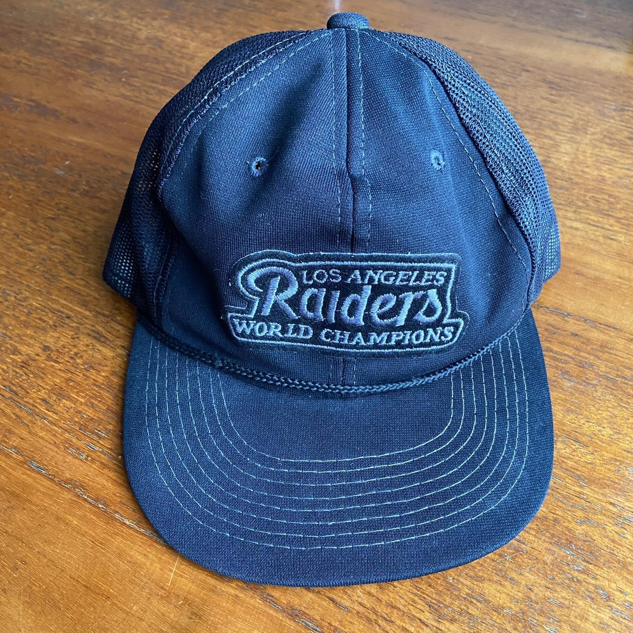 Vintage 90s USA Los Angeles Raiders NFL American Football promotional graphic cap