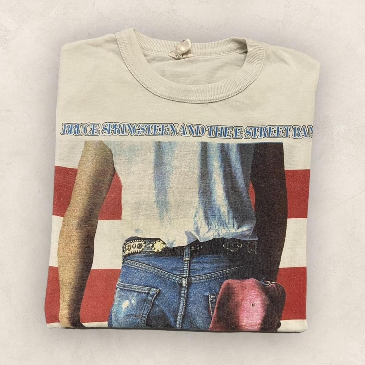 Vintage 80s USA Bruce Springsteen Born in the USA World Tour music band graphic t-shirt