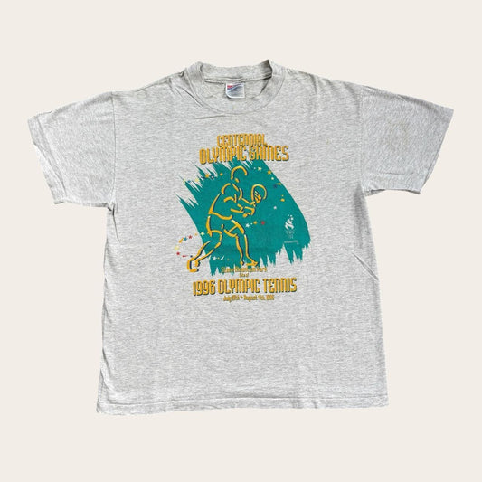 Vintage 90s USA Atlanta Olympics summer games tennis t-shirt