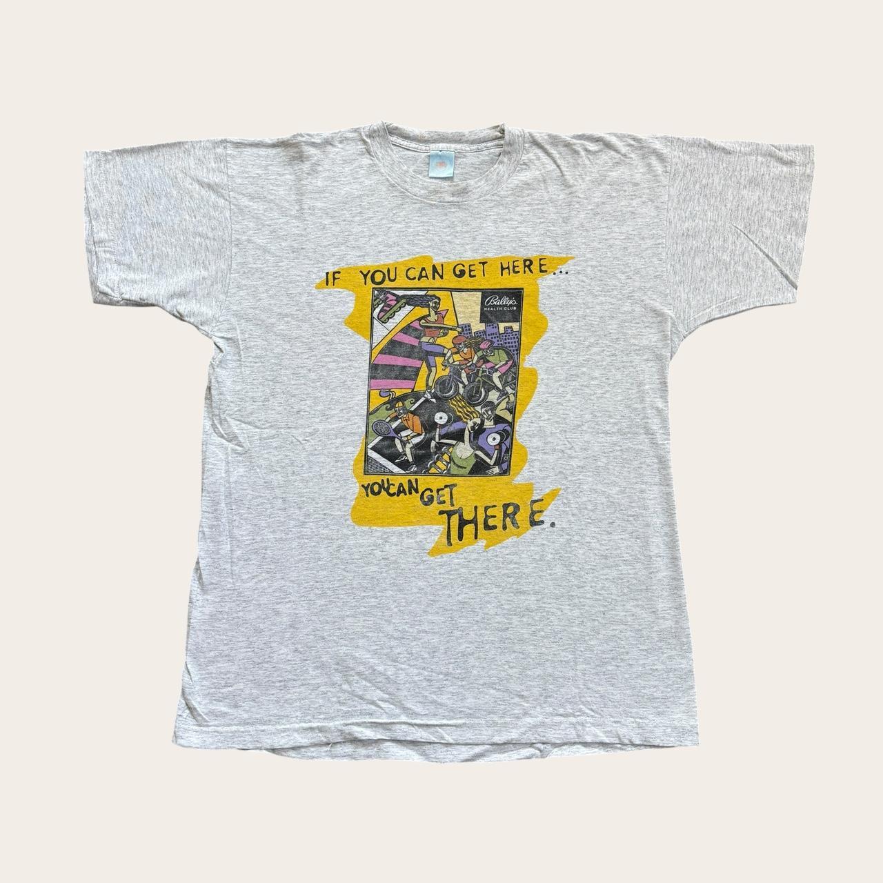 Vintage 90s USA Bally’s health club fitness exercise gym t-shirt