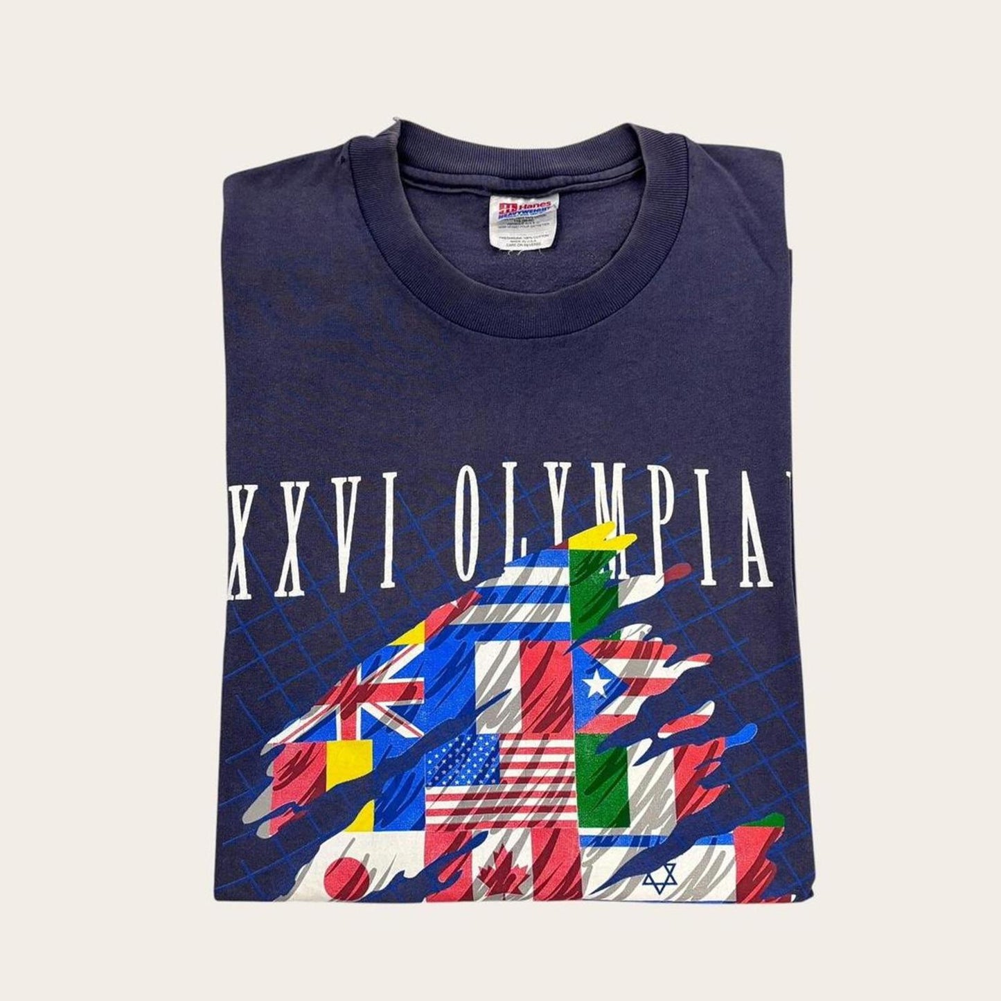 Vintage 90s USA Atlanta Olympics summer games athletics graphic t-shirt