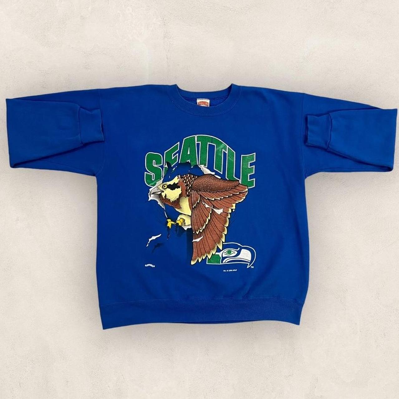 Vintage 90s USA Seattle Seahawks NFL American Football graphic sweatshirt