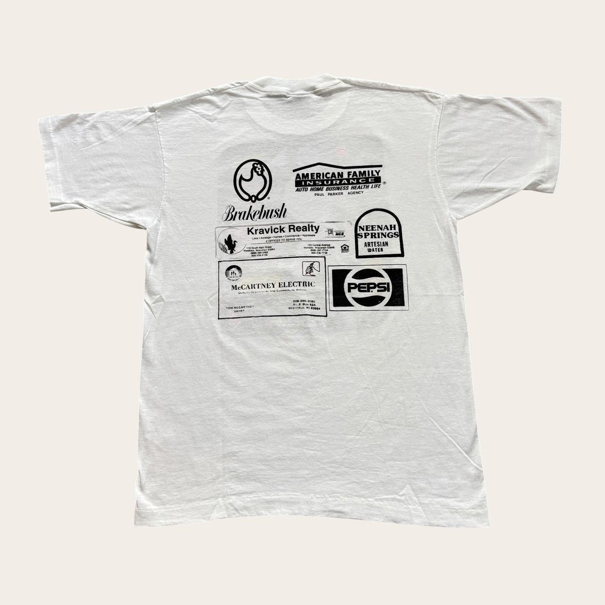 Vintage 90s USA Spring Fest run Wisconsin Road race running t-shirt