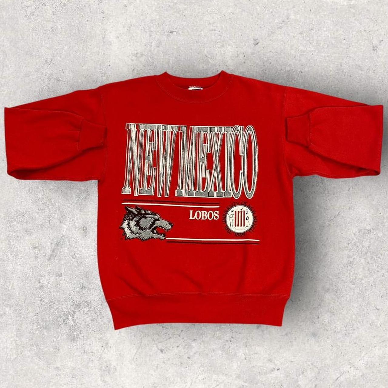 Vintage 90s USA New Mexico Lobos University of New Mexico Albuquerque varsity graphic sweatshirt