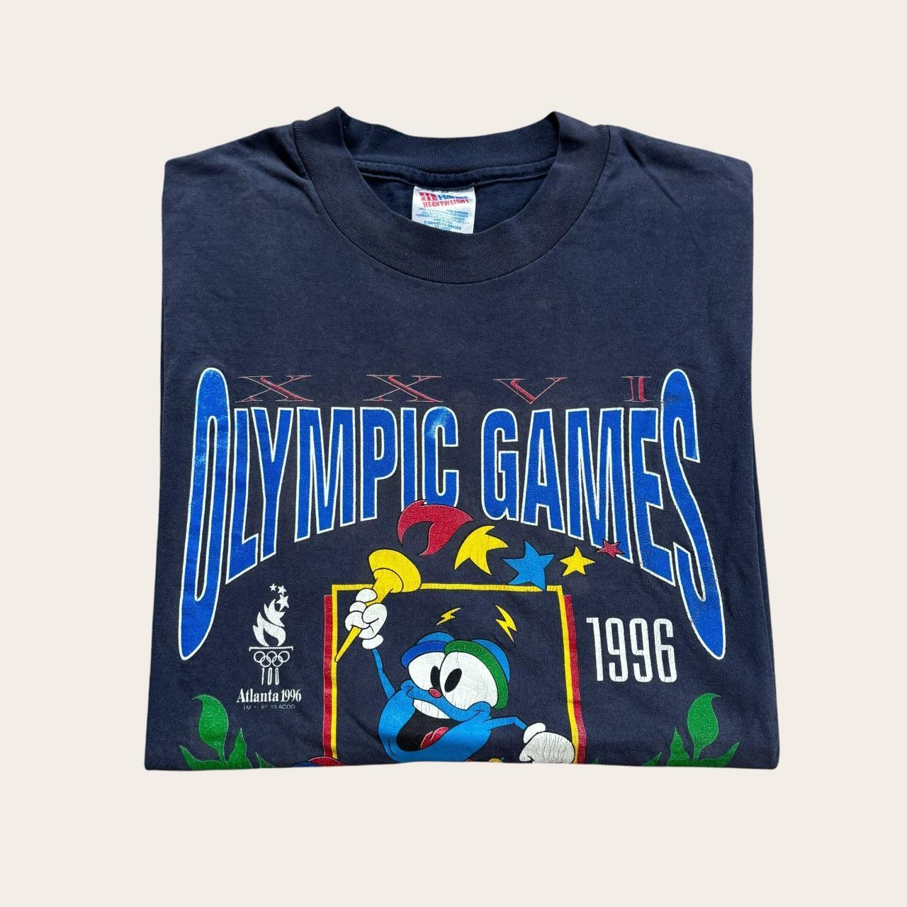 Vintage 90s USA Atlanta Olympics summer games mascot t-shirt