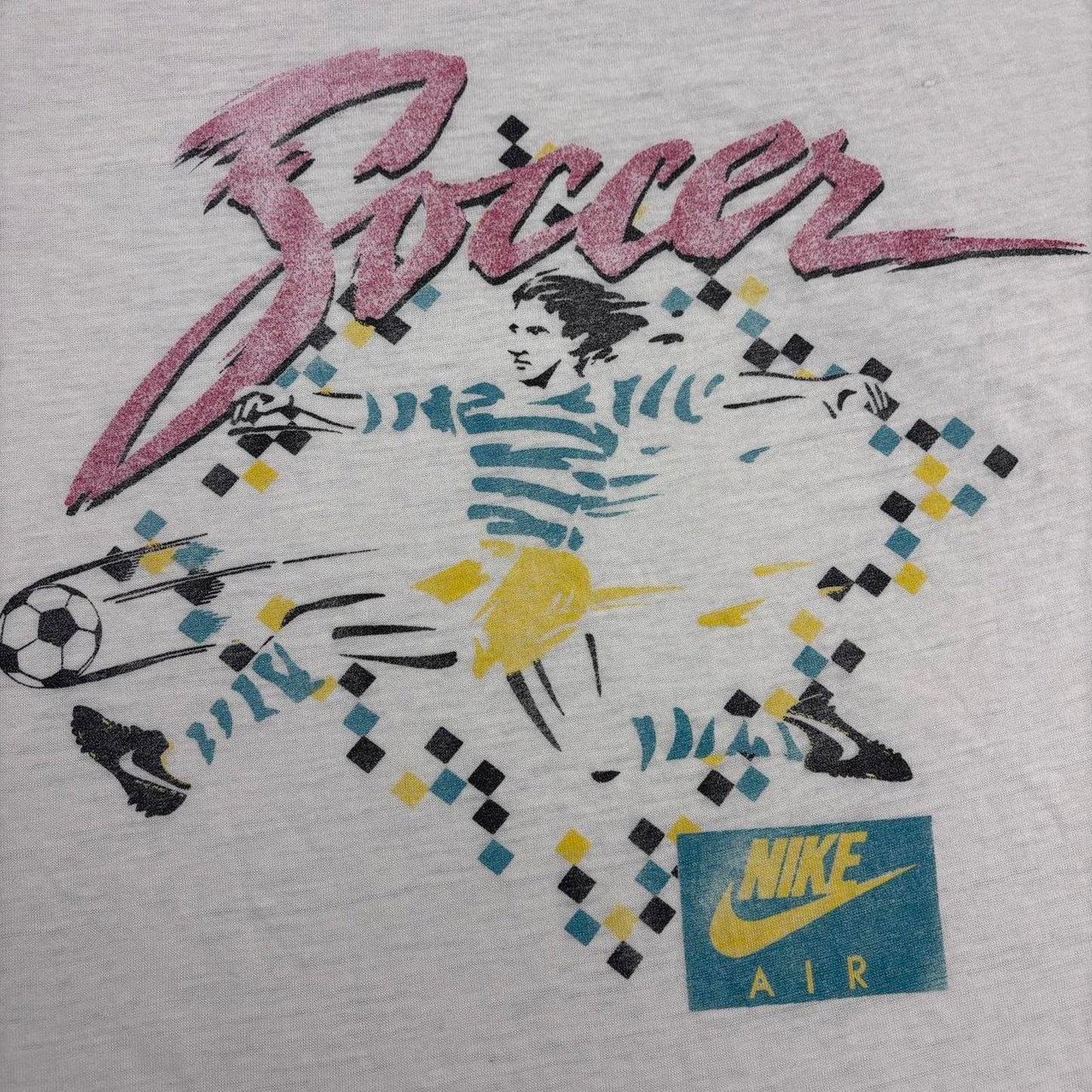 Vintage 90s USA Nike Air Diego Maradona football soccer promotional t-shirt