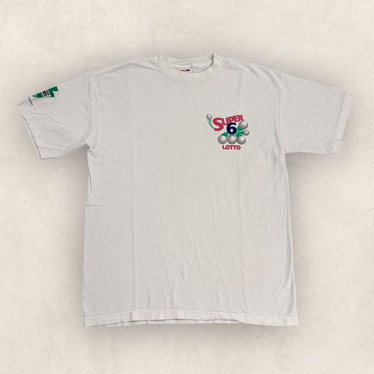 Vintage 90s USA Super 6 lottery Pennsylvania graphic t-shirt