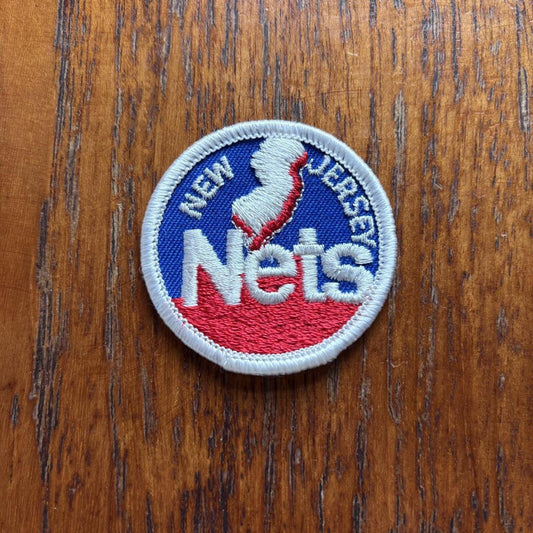 Vintage 80s USA New Jersey Nets NBA basketball embroidered patch